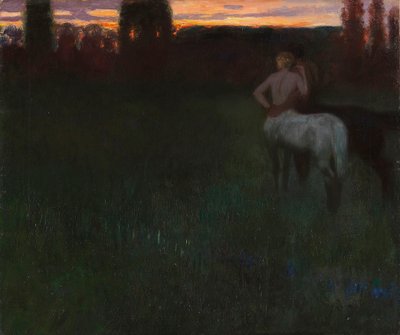 Sonnenuntergang von Franz von Stuck